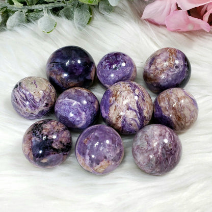 Pink Charoite Sphere *RARE*