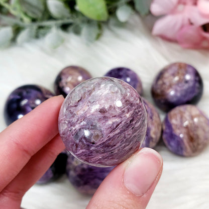Pink Charoite Sphere *RARE*