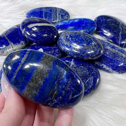 Lapis Lazuli Palm Stone - Crystal Happenings