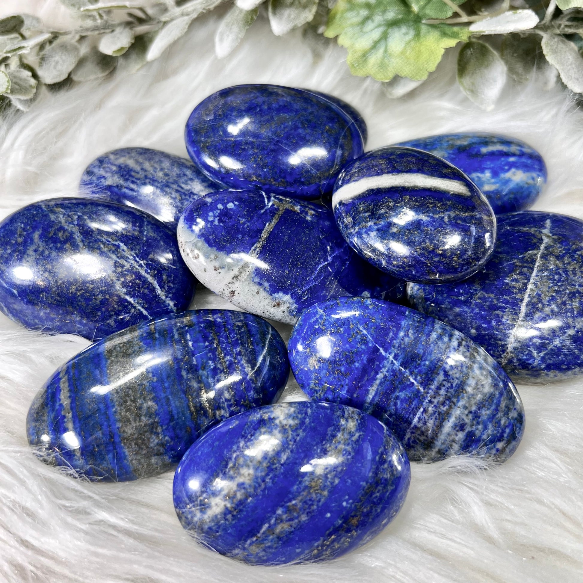 Lapis Lazuli Palm Stone - Crystal Happenings